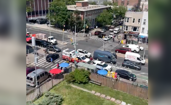 A man was pushed onto the subway tracks a Brooklyn subway station Tuesday morning.