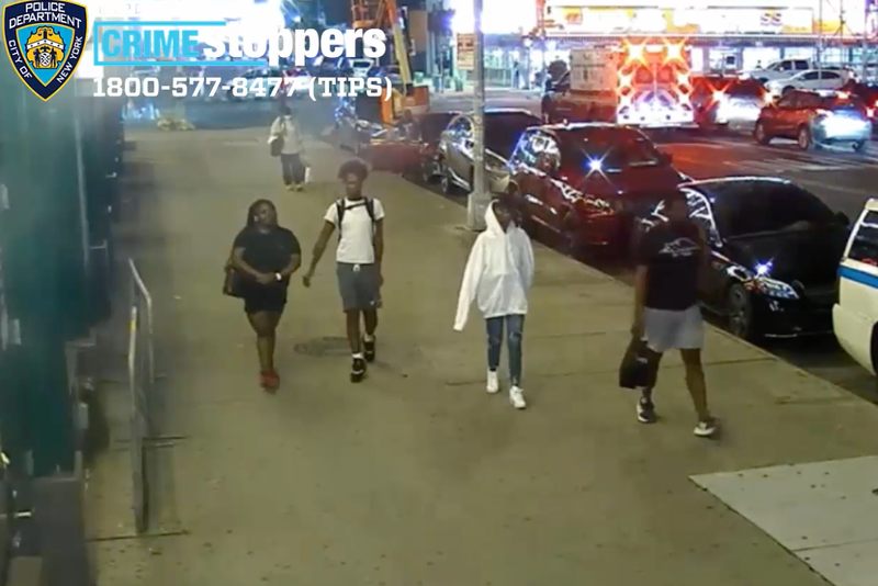Video shows the suspects walking down a sidewalk in Coney Island around the time of the attack