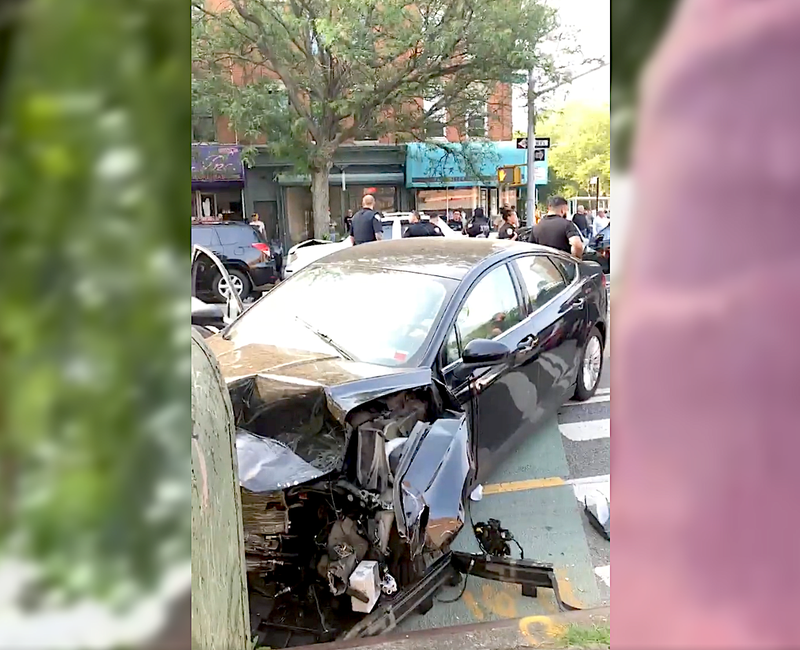 The Audi driver was taken into custody at the scene