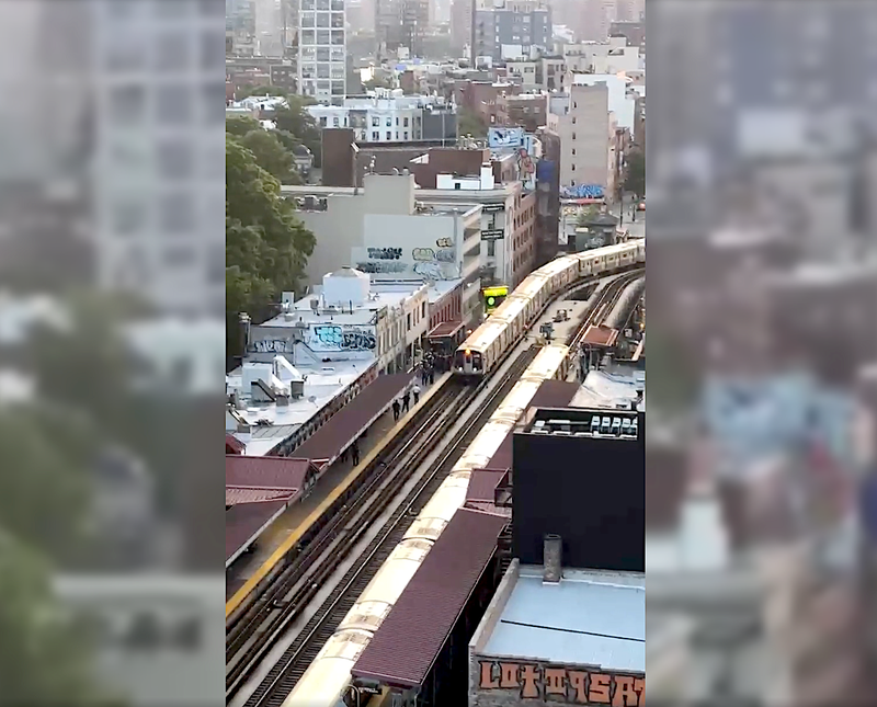 Police responded to the stabbing aboard a J train shortly after 8 p.m. Tuesday