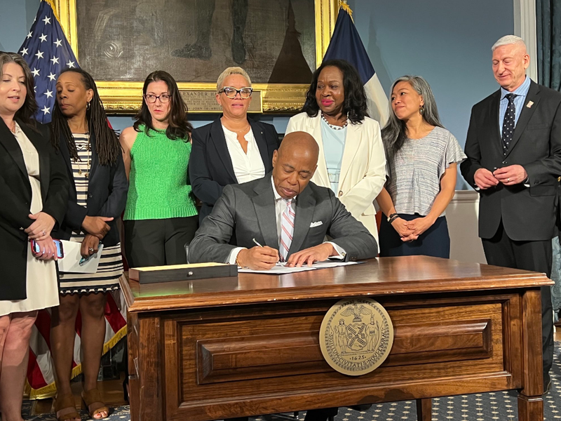 Adams opted to sign an executive order Friday ending the city's 90-day shelter requirement for homeless New Yorkers applying for housing vouchers instead of signing a legislation package that does the same thing and more.