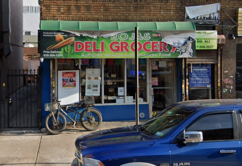 Rojas Deli Grocery, the bodega where Fraley shot a man during a robbery. 