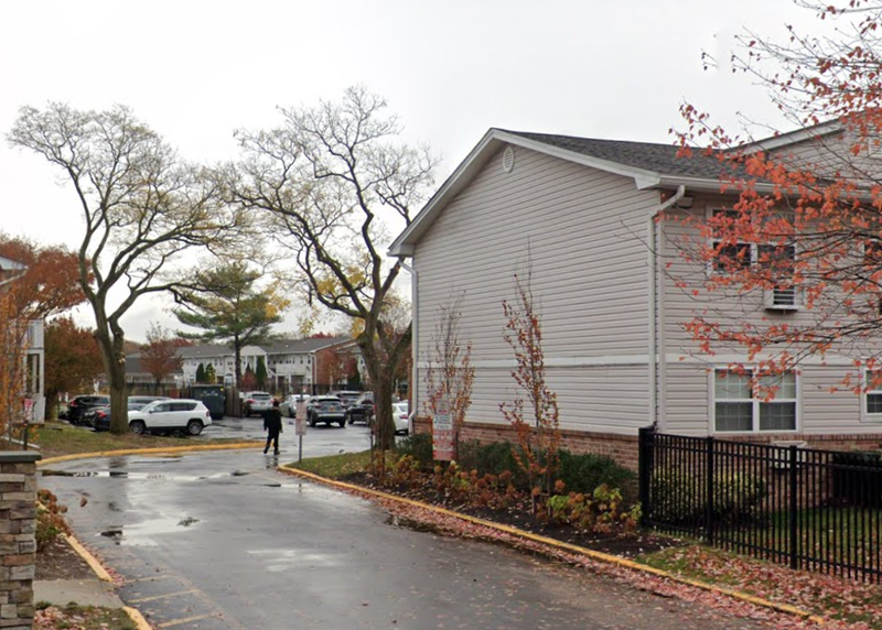 The Long Island apartment complex where a woman was found shot to death on Monday.