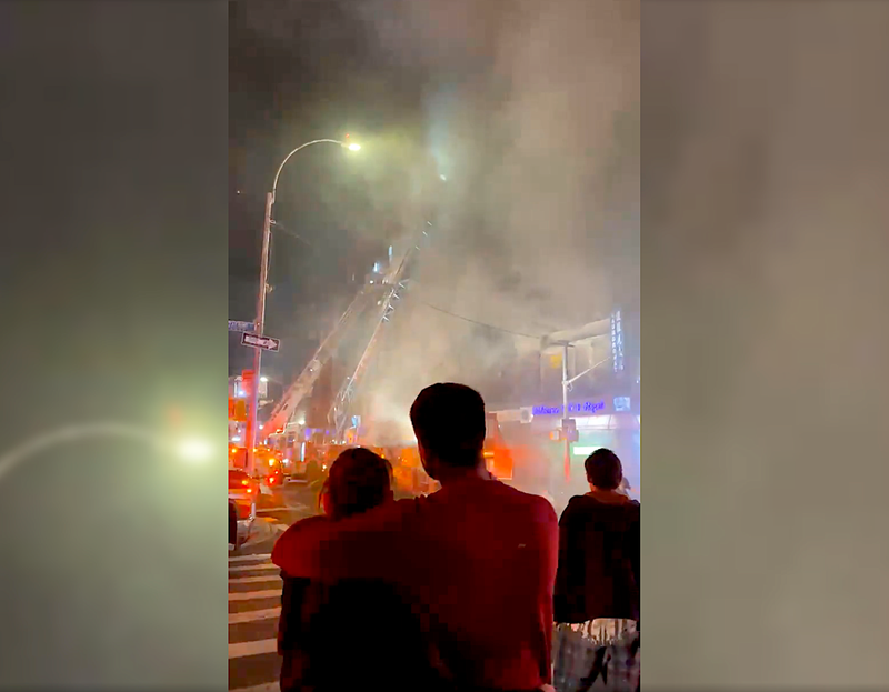 Residents awoke to a major fire response and thick smoke in the area