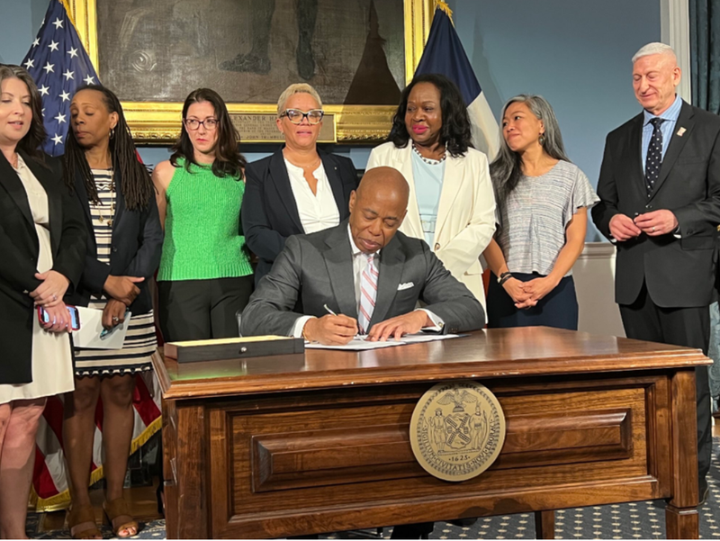 Adams opted to sign an executive order ending the city's 90-day shelter requirement for homeless New Yorkers applying for housing vouchers instead of signing a legislation package that does the same thing and more.