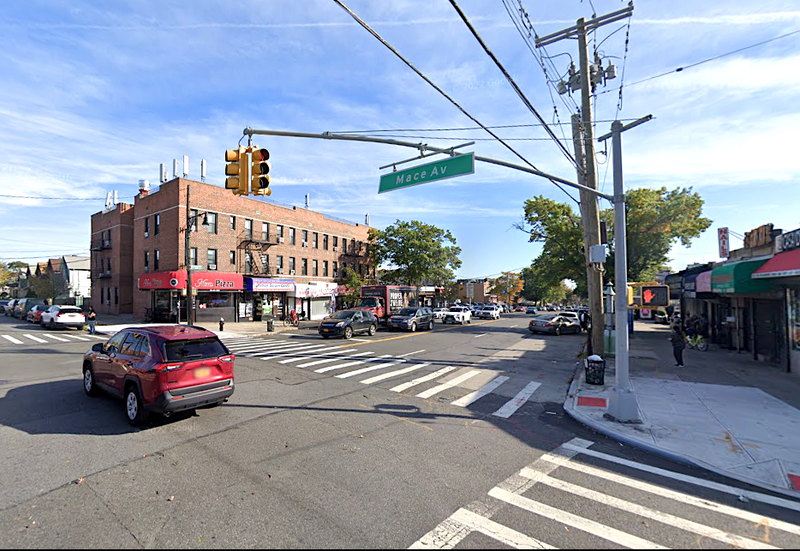 A baby girl was found alone at Eastchester Road and Mace Avenue in Pelham Gardens on Friday morning