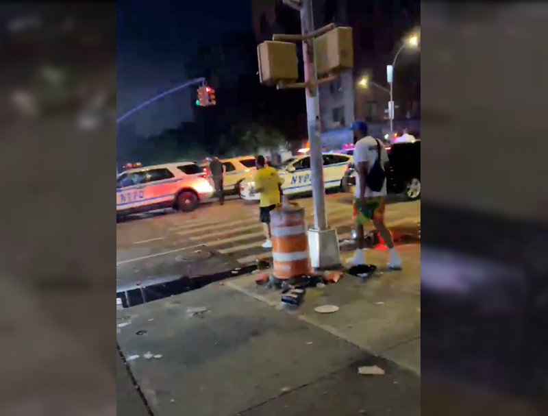 A police response is seen in Inwood following an early morning shooting