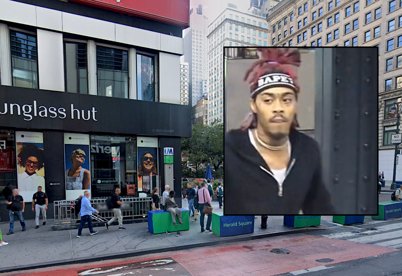 Police are searching for a suspect in a slashing at the 34th Street–Herald Square station in Midtown on June 22