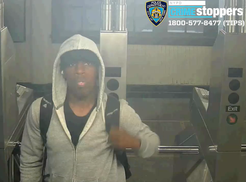 Police are searching for a suspect who they say lashed a man with a towel at the Court Square subway station in Long Island City on June 30