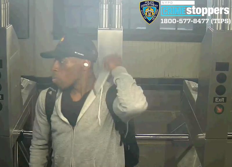 The suspect was last seen getting on a 7 train towards Flushing, according to police