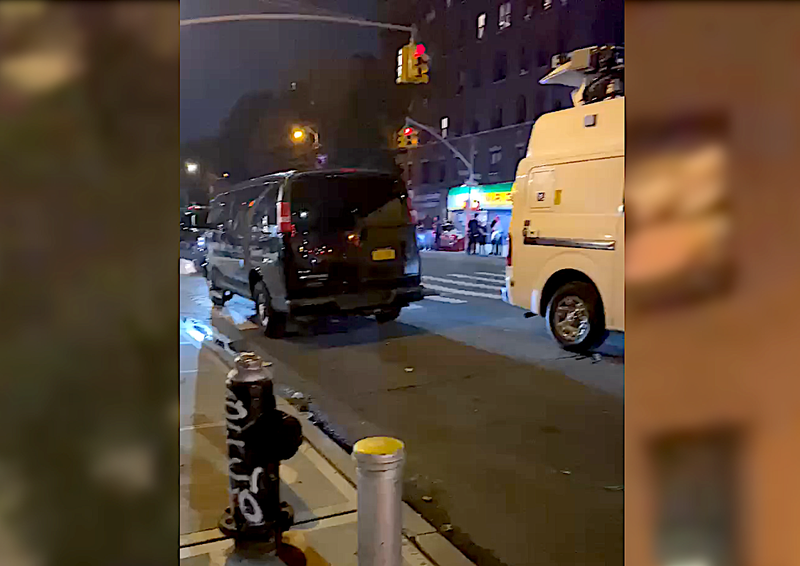 Police were seen investigating at the bodega on Tuesday night