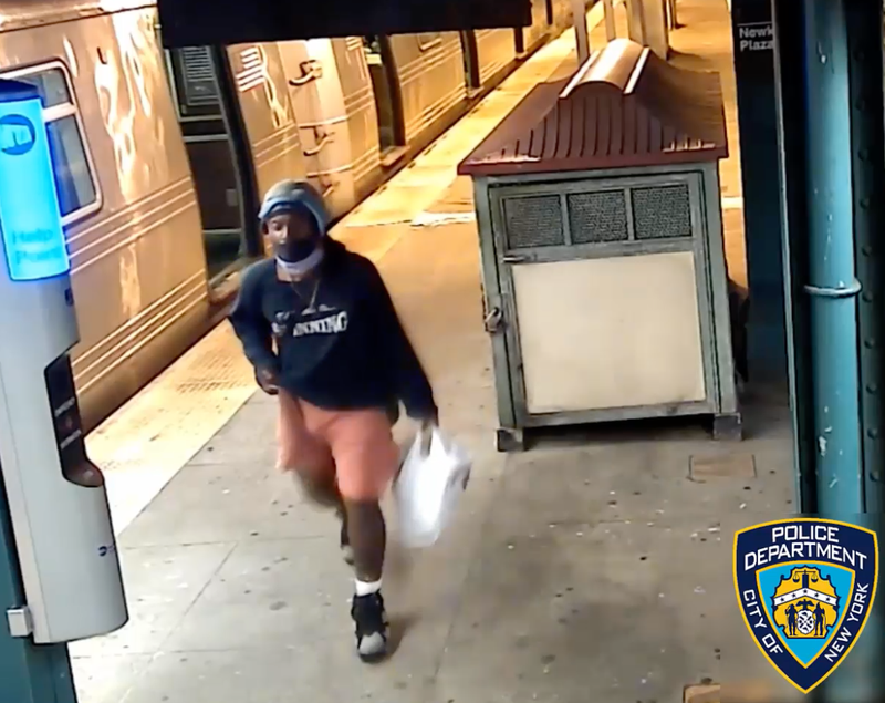 The suspect fled the station after the attack and was last seen headed northbound on East 16th Street, according to police