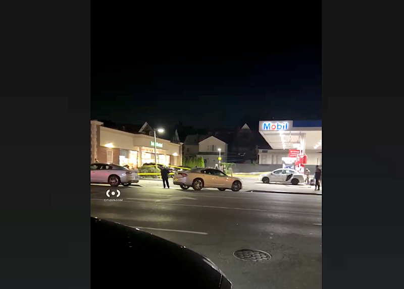 The stabbing happened near the Mobil gas station on Coney Island Avenue in Midwood on Saturday night