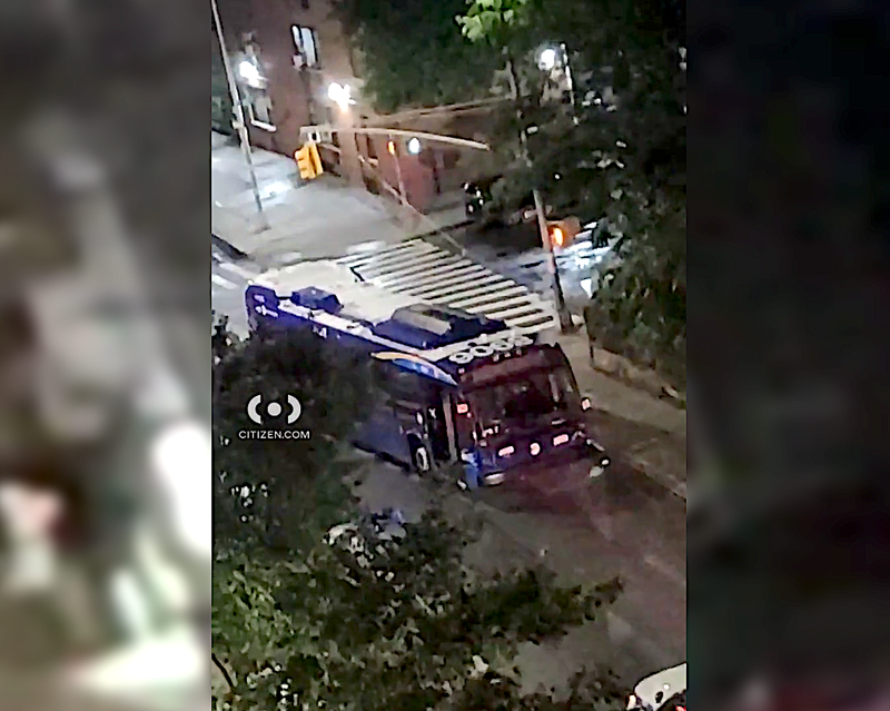 The operator of the Q20 bus remained at the scene following the crash around 9:30 p.m. in Jamaica