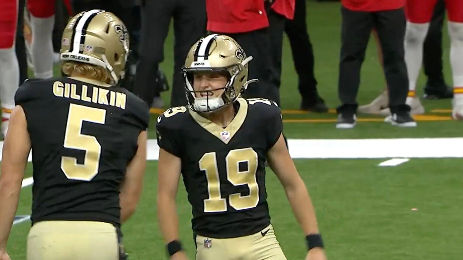 Saints K Blake Grupe keeps getting stopped by security at the Superdome