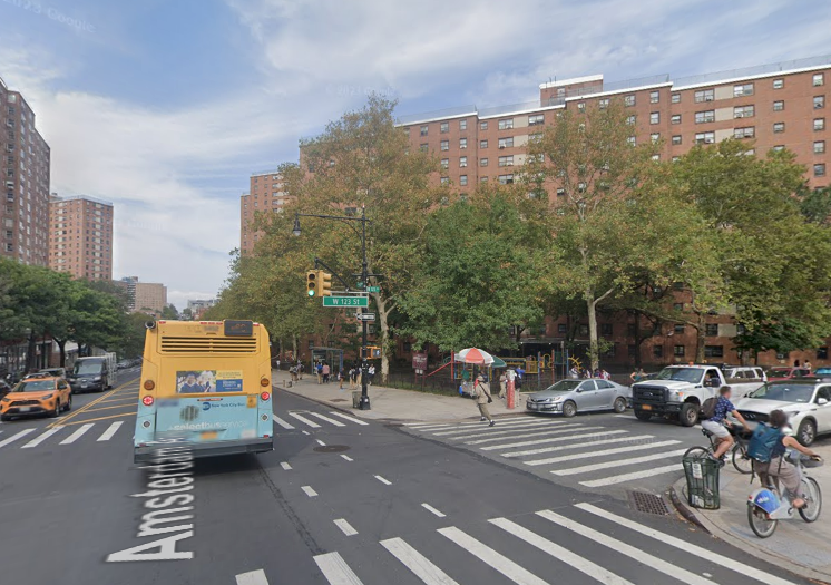 Shots rang out at W. 123rd Street and Amsterdam Avenue shortly after 2:30 p.m. Wednesday