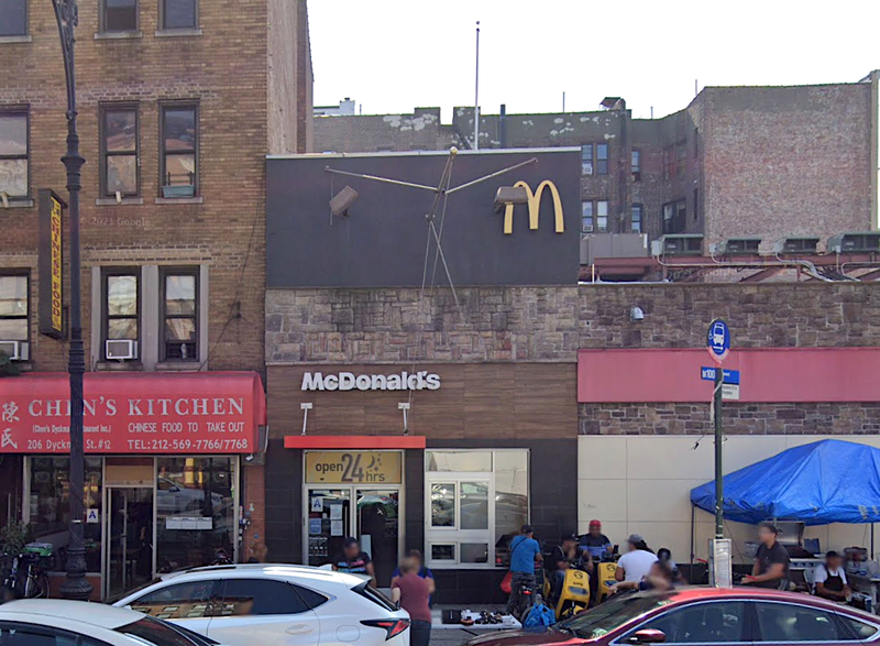 The victim was attacked at the McDonald's at 208 Dyckman St. in Inwood
