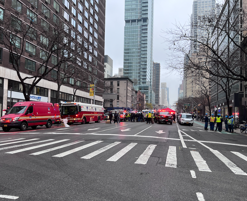 A zone was being established by an interagency team at East 52nd Street and Second Avenue