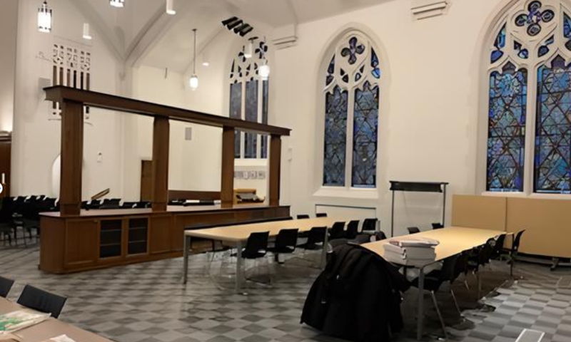 Inside the historic Calvary Church in South Minneapolis