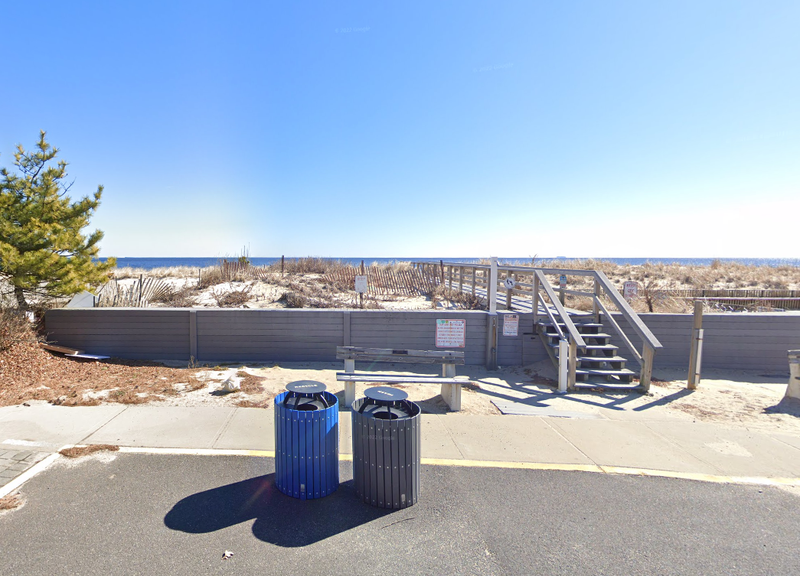 A boy was rescued by his father after sand collapsed on him at a beach off Sea Girt on Saturday, police said