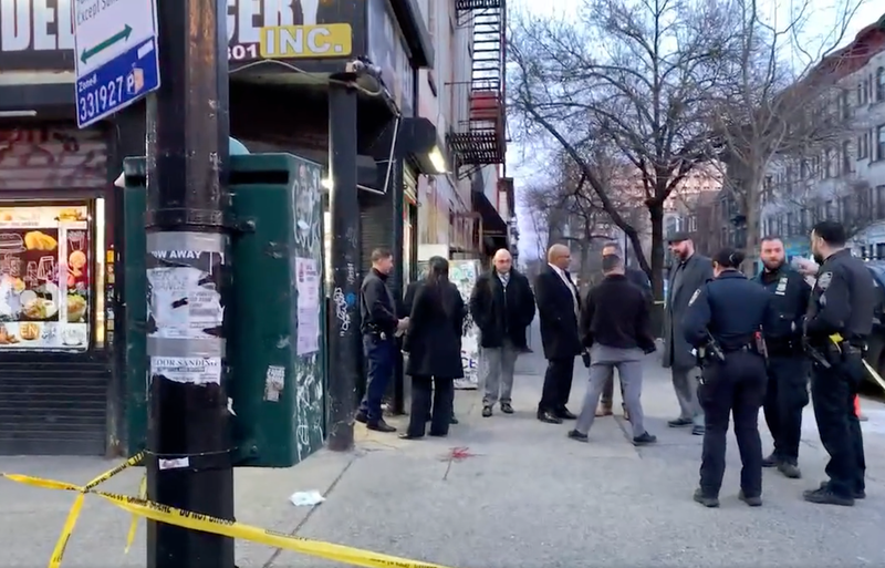 The shooting happened at 801 Franklin Ave. in Crown Heights