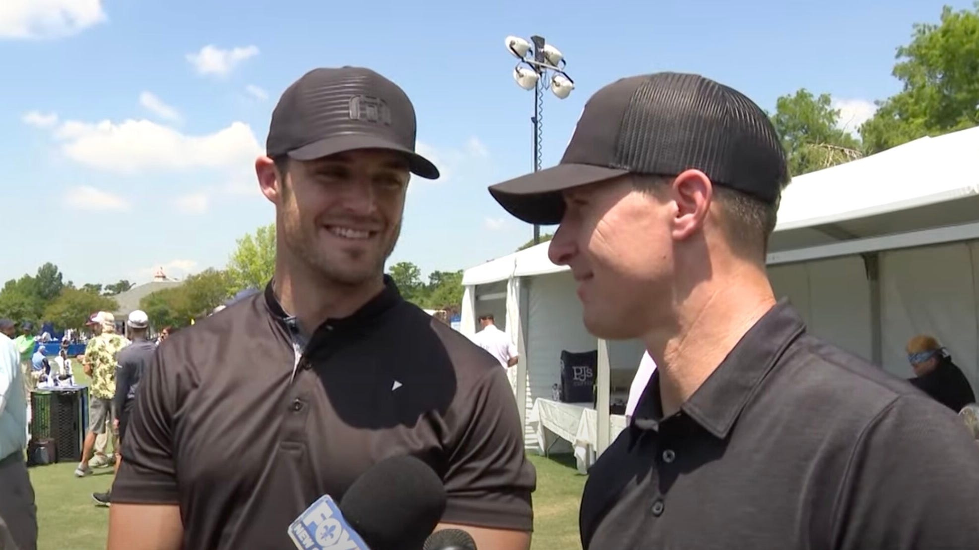 Drew Brees and Derek Carr hit links at Zurich Classic: 'It's a dream come true'