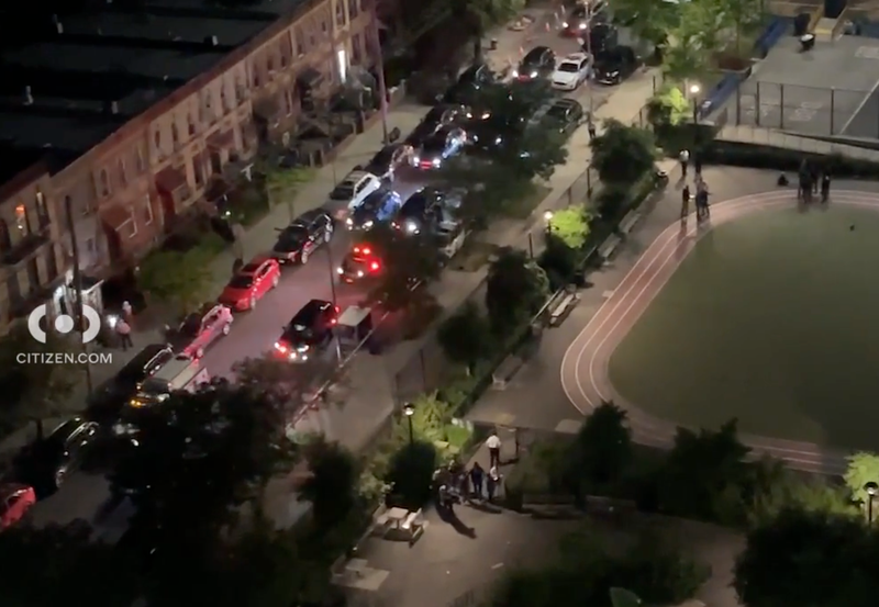 The girls were playing in a field when they were shot, police said