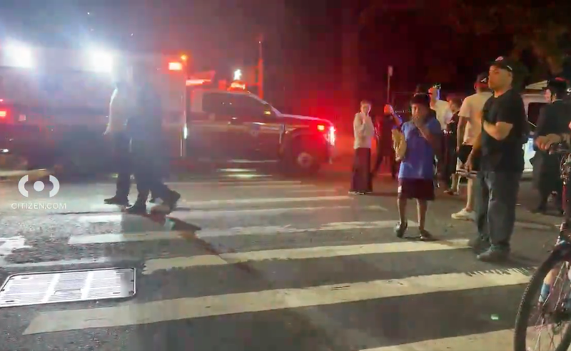 The shooting outside a migrant shelter on Ryerson Street left one man dead and another critically injured, police said
