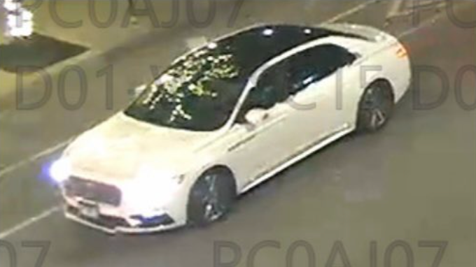 An image shared by the Chicago Police Department shows the car that investigators believe was used in a fatal hit-and-run on Aug. 10.