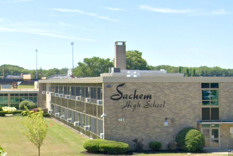 A knife was brought to Sachem High School North, leading to the arrest of two 15-year-old boys, police said