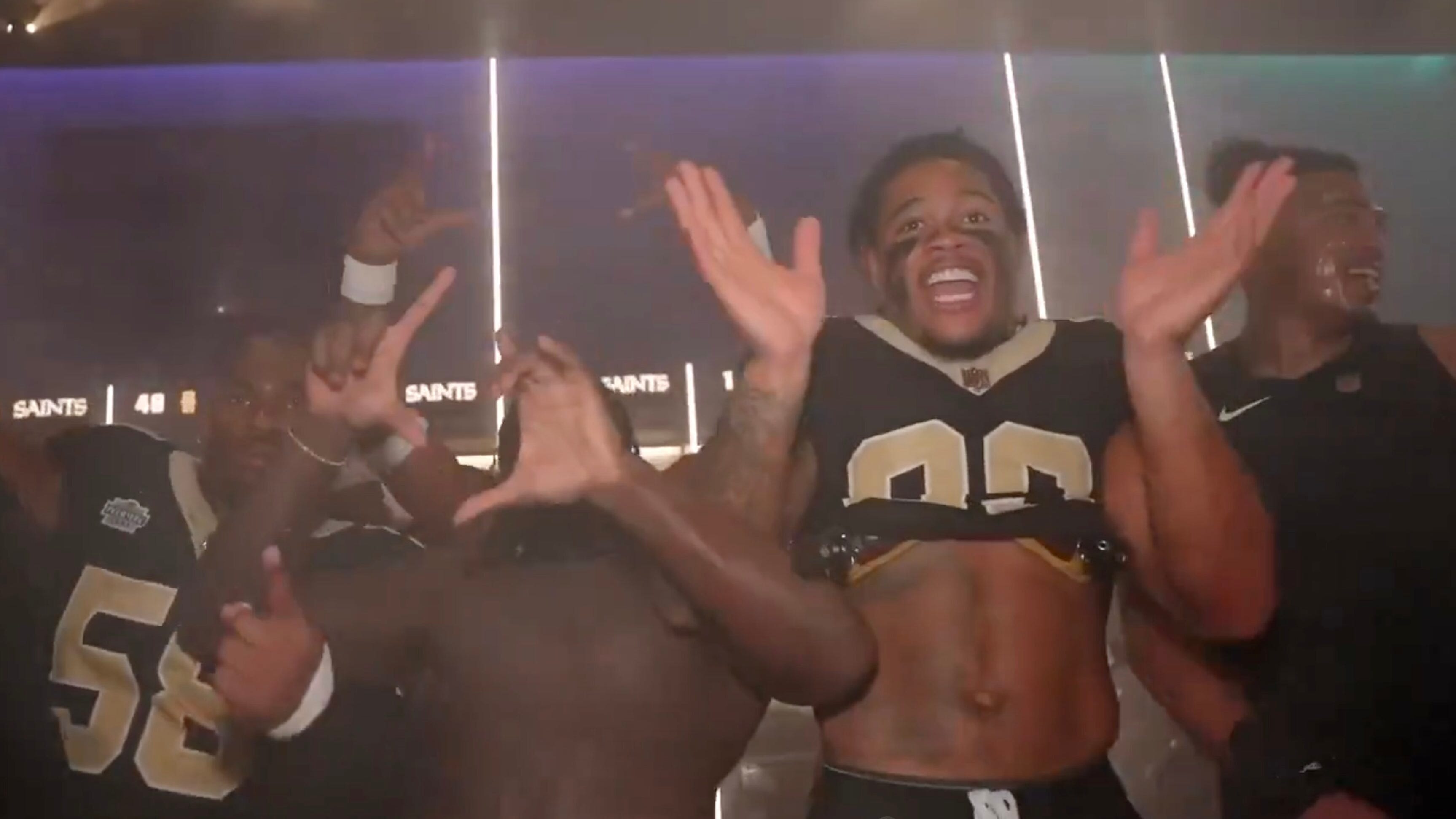 Watch: Saints kick off new and improved 'club dub' after Panthers beatdown