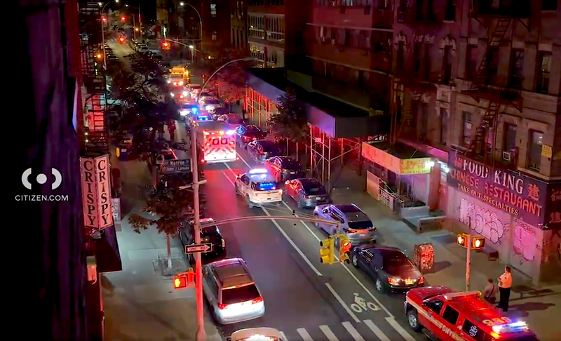 NYPD and FDNY responded to the shooting scene on Monday night