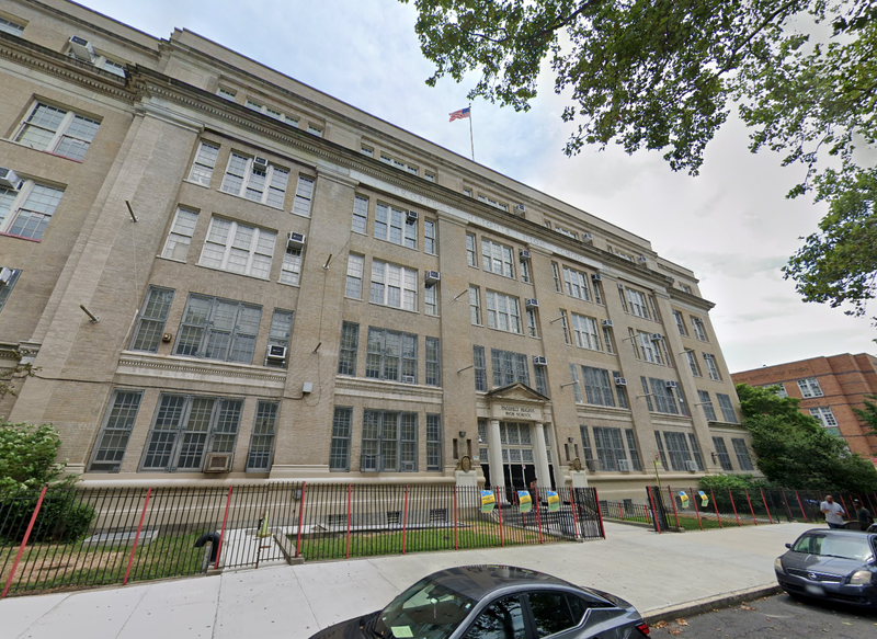 The teen girl is a student at the International High School at Prospect Heights