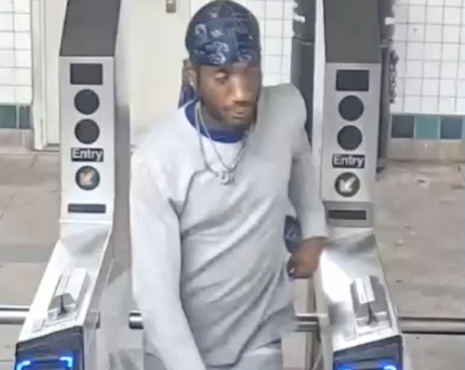 The suspect fled the station and remained at large Friday, police said