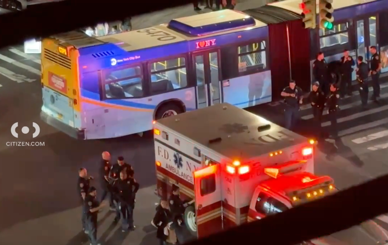 A man was stabbed aboard a bus heading into Inwood from the Bronx around 10 p.m. Sunday