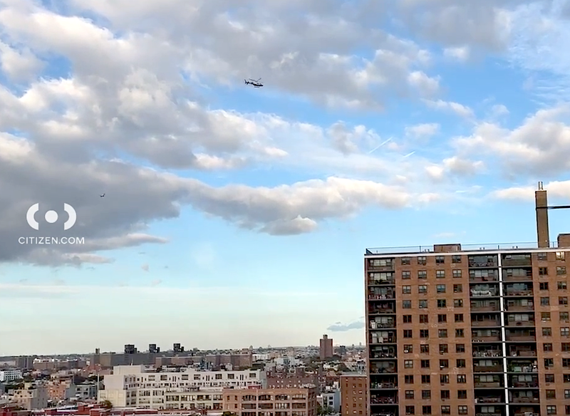 Police helicopters were over the shooting scene in Clinton Hill
