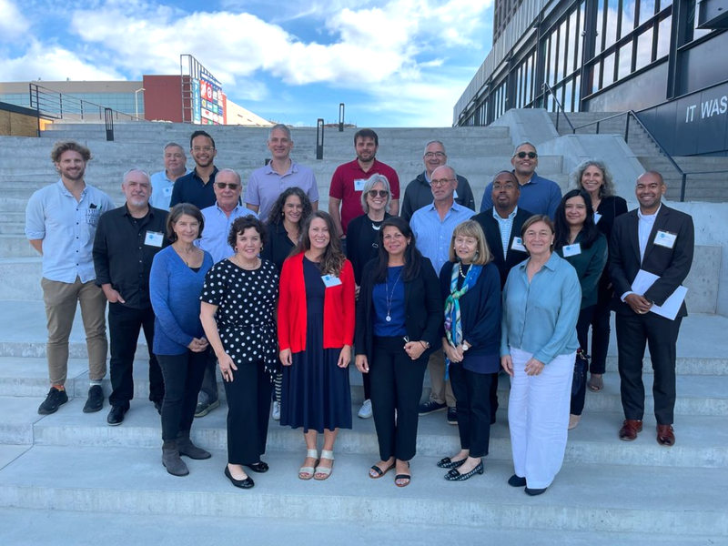 Members of BronxWorks, a nonprofit that provides a wide array of services ranging from housing assistance to food security, workforce development.