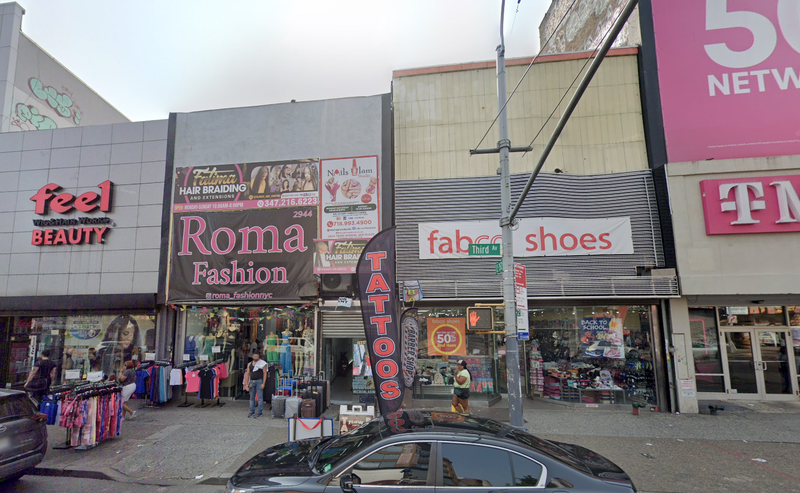 The attack happened at a clothing store on Third Avenue in the Melrose section