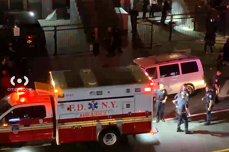 Two of the people died at the scene, while a third was pronounced dead at a hospital