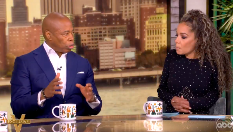 Adams spoke to the rightward shift of NYC during an interview on ABC's "The View" on Friday