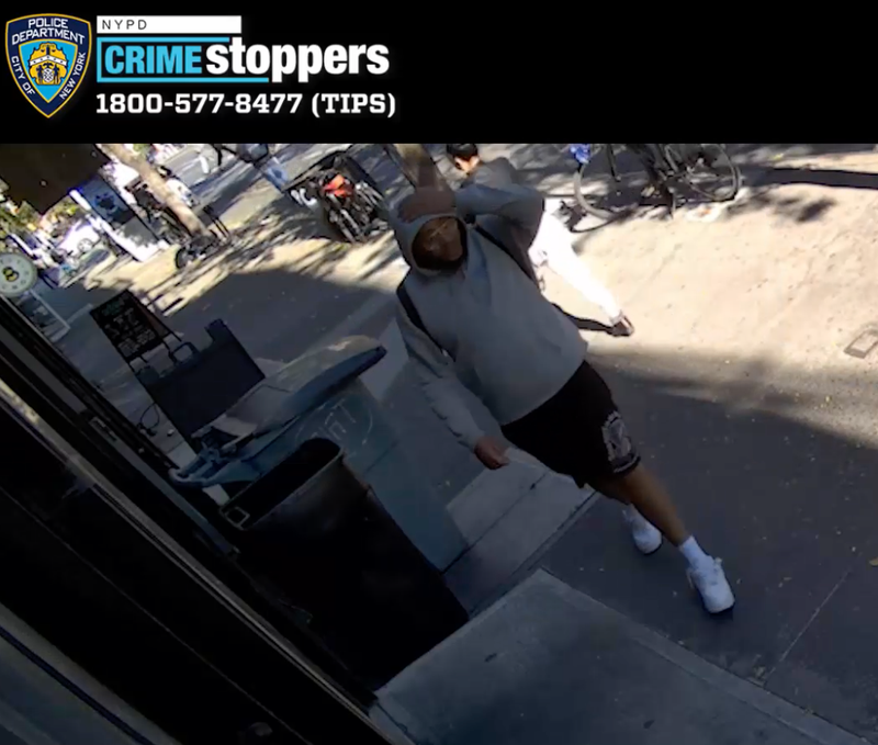 The suspect fled up First Avenue and hasn't been seen since, police said