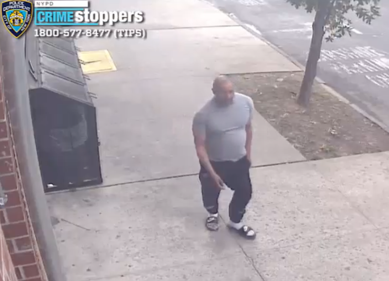 Surveillance video shows the suspect hobbling down the sidewalk after the crash