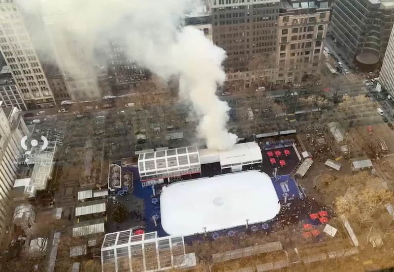 It appeared the FDNY had extinguished most of the flames