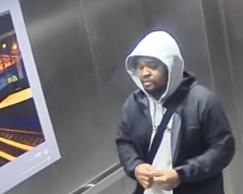 The suspect was last seen running away from 72-year-old woman