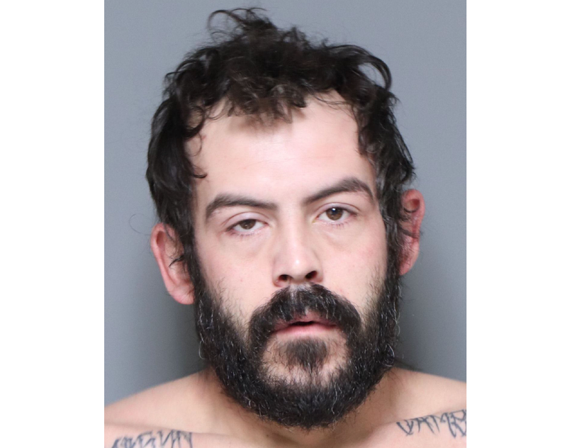 Bearded man mugshot