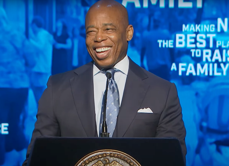 Mayor Eric Adams delivers the State of the City address on Jan. 9, 2025