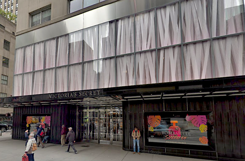 The worker was on a boom lift in front of the Victoria's Secret store on Fifth Avenue when the bus struck the lift and knocked him out of the bucket, police said