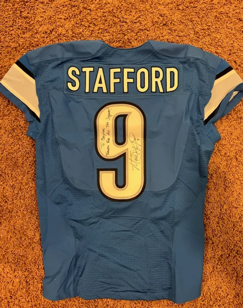 Matthew Stafford signed jersey