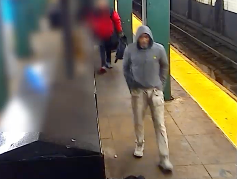 A male suspect is being sought in an attack at the Norwood–205th Street subway station on Monday