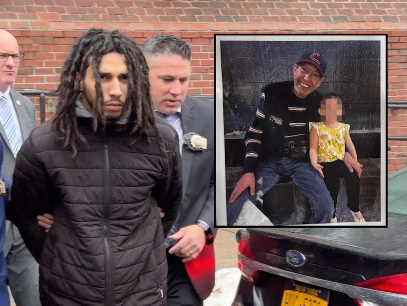 Christian Millet, 23, was charged with murdering his roommate, Edwin Echevarria, and walked from the 7th Precinct stationhouse in Lower Manhattan on Feb. 13, 2025